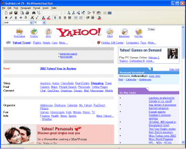 HTML Document (Yahoo! page) imported in ActionTest Demo